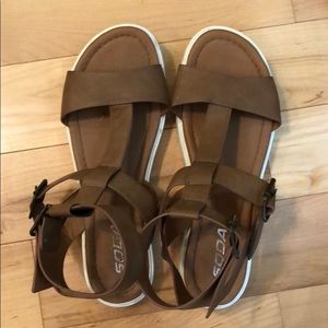 SODA brown sandals